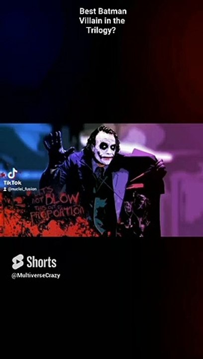 Best Batman Villain in the Trilogy? #fun #batman #comics #movie #joker