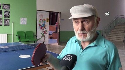 ORDU - 77 yaşındaki Yalçın Ünal masa tenisinde vazgeçmiyor