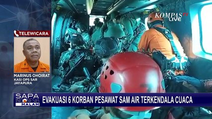 SAR: Evakuasi 6 Korban Pesawat SAM Air Terkendala Tebing Curam