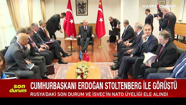 Cumhurbaşkanı Erdoğan, NATO Genel Sekreteri Stoltenberg ile görüştü