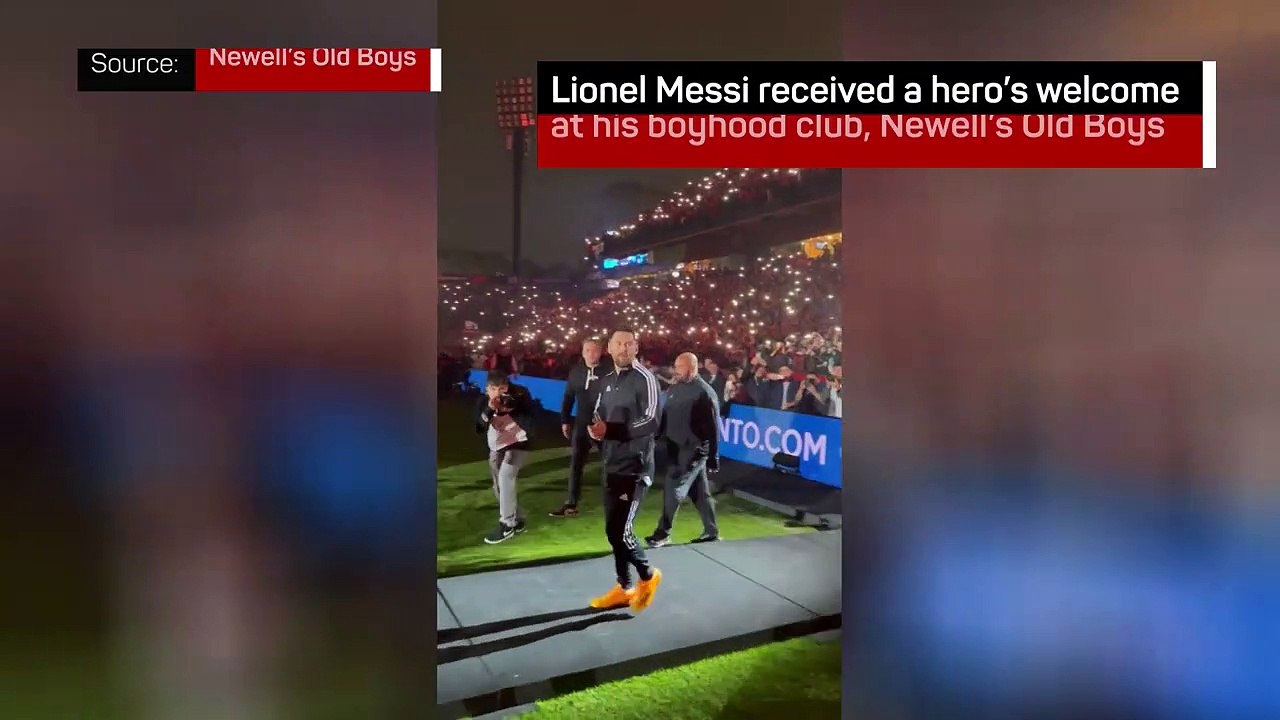 Messi receives hero's welcome on return to Newell's Old Boys
