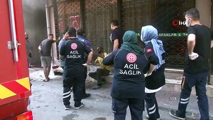 Pendik'te oto tamirhanesinde yangın: 7 kişi yaralandı