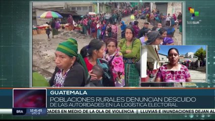 Población rural de Guatemala asiste a los colegios electorales