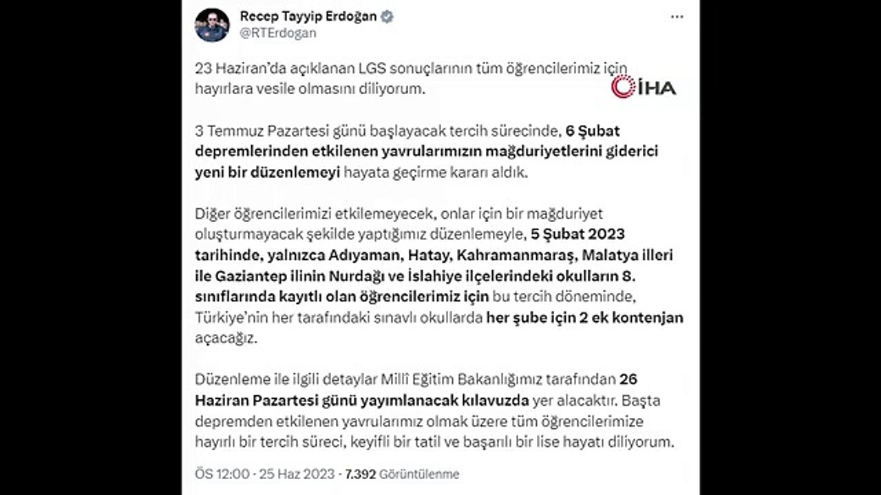 Comment les étudiants touchés par le tremblement de terre établiront-ils leurs préférences LGS？ Le guide des préférences LGS a-t-il été publié?