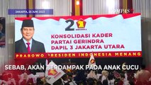 Di Depan Kader Gerinda, Prabowo Sebut Salah Pilih Pemimpin Berdampak Pada Anak Cucu