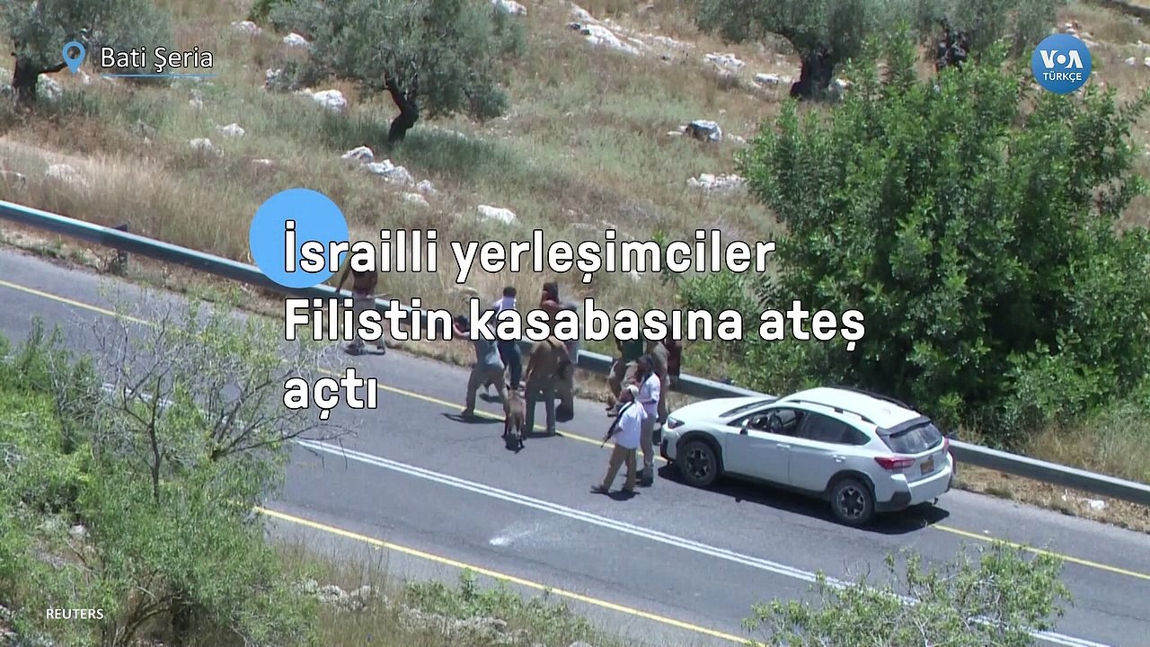 İsrailli yerleşimciler Filistin kasabasına ateş açtı