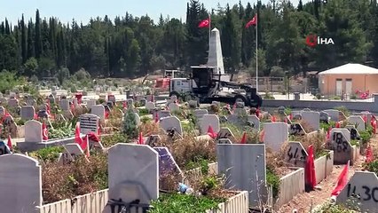 Début des travaux au cimetière d'Asri pour la fête du sacrifice à Osmaniye