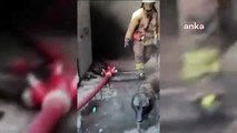 Incendie à l'atelier de peinture corporelle à Pendik： 5 personnes et 2 pompiers touchés par la fumée