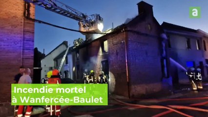 Incendie à Wanfercée-Baulet