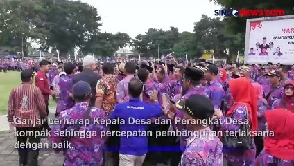 Ganjar Minta Perangkat Desa Kompak Turunkan Kemiskinan dan Stunting di Masyarakat