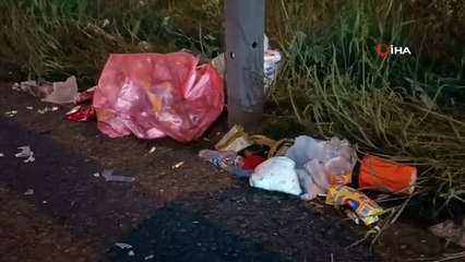 La densité des vacanciers a diminué, leurs ordures sont restées sur les routes