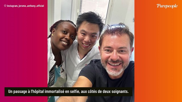 PHOTO Un point de suture sur la tête : Jérôme Anthony victime d'un accident, il finit à l'hôpital