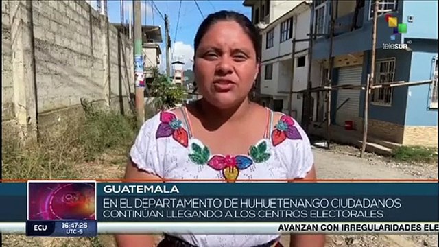 Guatemala: Ciudadanos de Huhuetenango ejercen su derecho al voto con normalidad