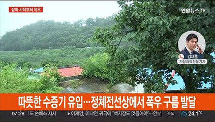 전국 본격 장마 시작…시간당 최고 60㎜ 폭우 주의