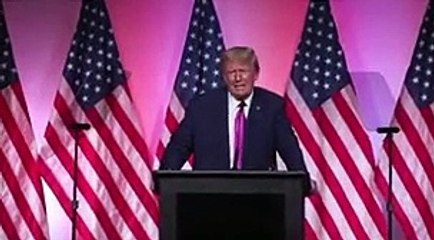 President Trump speaks at the GOP Lincoln Day Dinner  in Oakland Country, Michigan