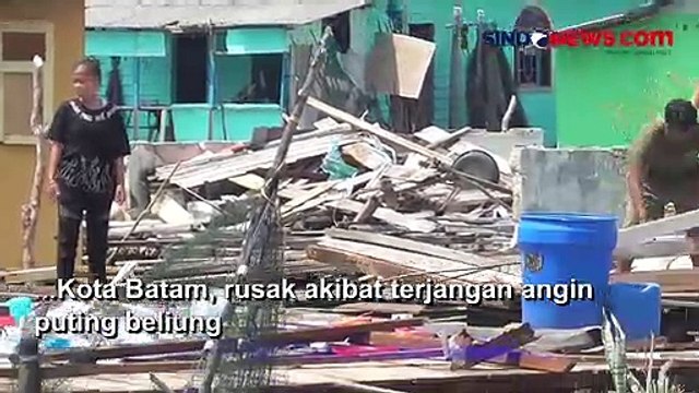 83 Rumah Warga di Batam Rusak Diterjang Angin Puting Beliung