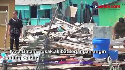 83 Rumah Warga di Batam Rusak Diterjang Angin Puting Beliung