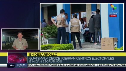 Inician escrutinios luego del cierre de centros electorales en Guatemala