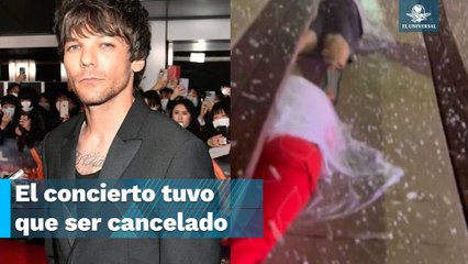 Granizada en el concierto de  Louis Tomlinson deja a fans heridos