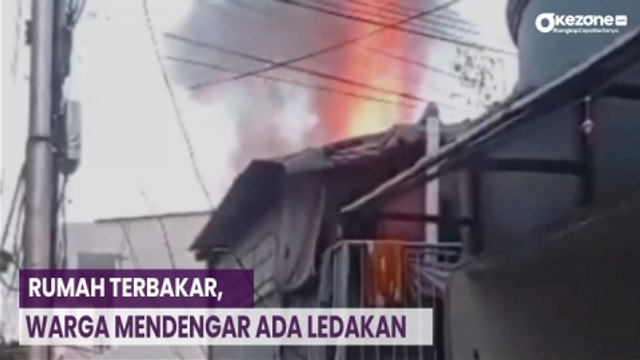 3 Rumah di Permukiman Padat Tamansari Jakarta Barat Terbakar, Warga Mendengar Ada Ledakan