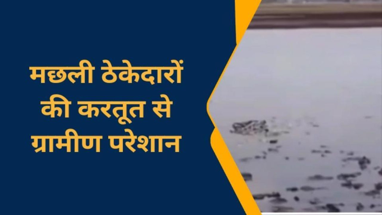 चंदौली: पोखर में जहर डाल मछलियों को मारा