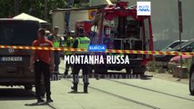 Descarrilamento de montanha russa mata uma pessoa em Estocolmo