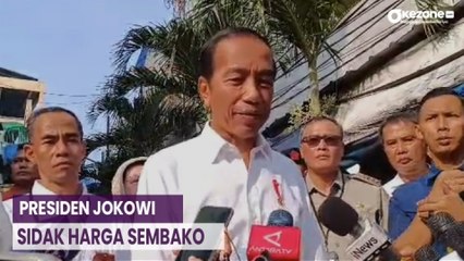 Kunjungi Pasar Palmerah, Presiden Jokowi Disambut Antusias Warga