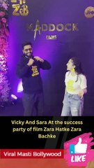 Vicky And Sara At the success party of film Zara Hatke Zara Bachke