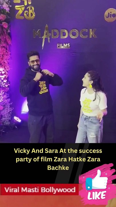 Vicky And Sara At the success party of film Zara Hatke Zara Bachke