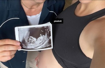 Pixie Lott is "beyond excited" to be expecting her first child with husband Oliver Cheshire