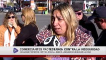 COMERCIANTES PROTESTARON CONTRA LA INSEGURIDAD