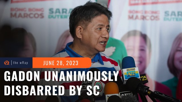 Larry Gadon unanimously disbarred by Supreme Court over misogynistic, sexist remarks