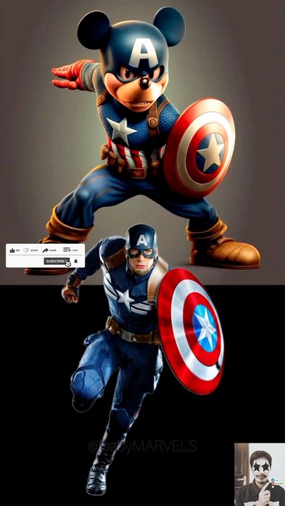  Avengers but Mickey Mouse ☀ All Characters Superheroes ⚡