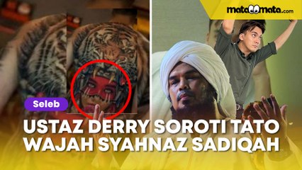 Ustaz Derry Sulaiman Soroti Tato Wajah Syahnaz Sadiqah di Punggung Rendy Kjaernett: Aib yang Besar!