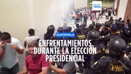 Se desatan enfrentamientos tras las elecciones presidenciales en Guatemala