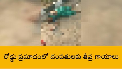 గూడూరు: కారు ఢీ... దంపతులకు తీవ్ర గాయాలు