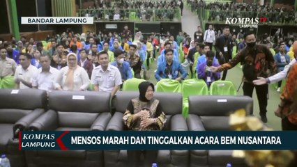 Menteri Sosial Marah Hingga Pergi Tinggalkan Acara BEM Nusantara