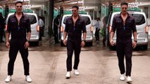 Akshay Kumar का डबिंग स्टूडियो के बाहर दिखा डैशिंग लुक