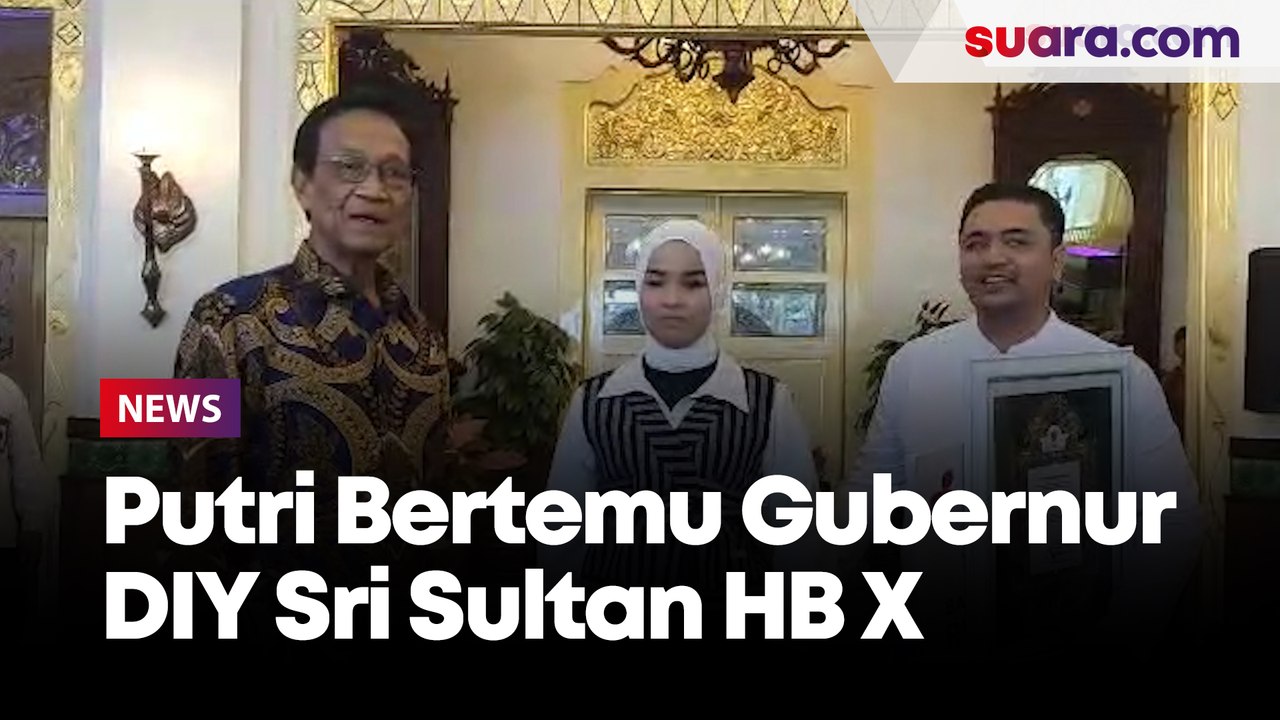 Penyanyi Putri Ariani Bertemu Gubernur DIY Sri Sultan HB X di Kepatihan
