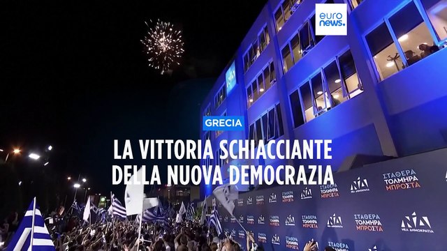 Elezioni in Grecia, trionfa il partito conservatore Nuova Democrazia