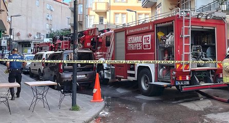 Pendik’te boya atölyesinde yangın: 7 kişi dumandan etkilendi