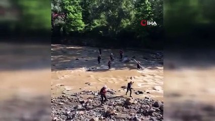 Giresun'da selde kaybolan kişi aranıyor