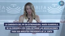 Guardiola pide a Vox retomar las negociaciones y suspende el Comité del PP previsto para mañana