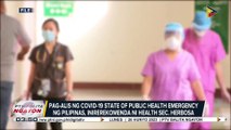 Pag-alis ng COVID-19 state of public health emergency ng Pilipinas, inirerekomenda ni Health Sec. Herbosa