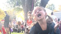 Toddler learns that success 'do not' come easy in a donut-eating contest