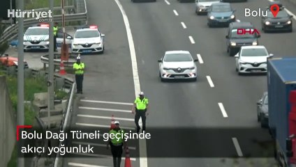 Bolu Dağı Tüneli geçişinde akıcı yoğunluk