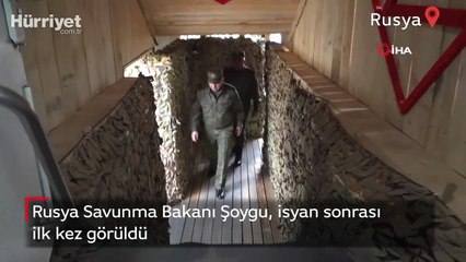 Rusya Savunma Bakanı Şoygu, isyan sonrası ilk kez görüldü