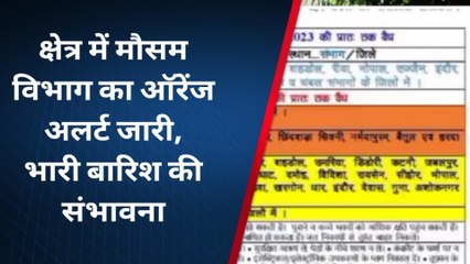 नर्मदापुरमः सुबह से ही जिले में रिमझिम बारिश का दौर,विभाग ने जारी किया ऑरेंज अलर्ट