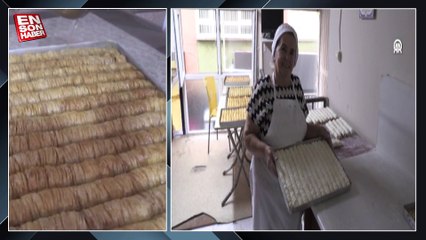 Ordu fındıklı burma tatlısı bayrama hazırlanıyor