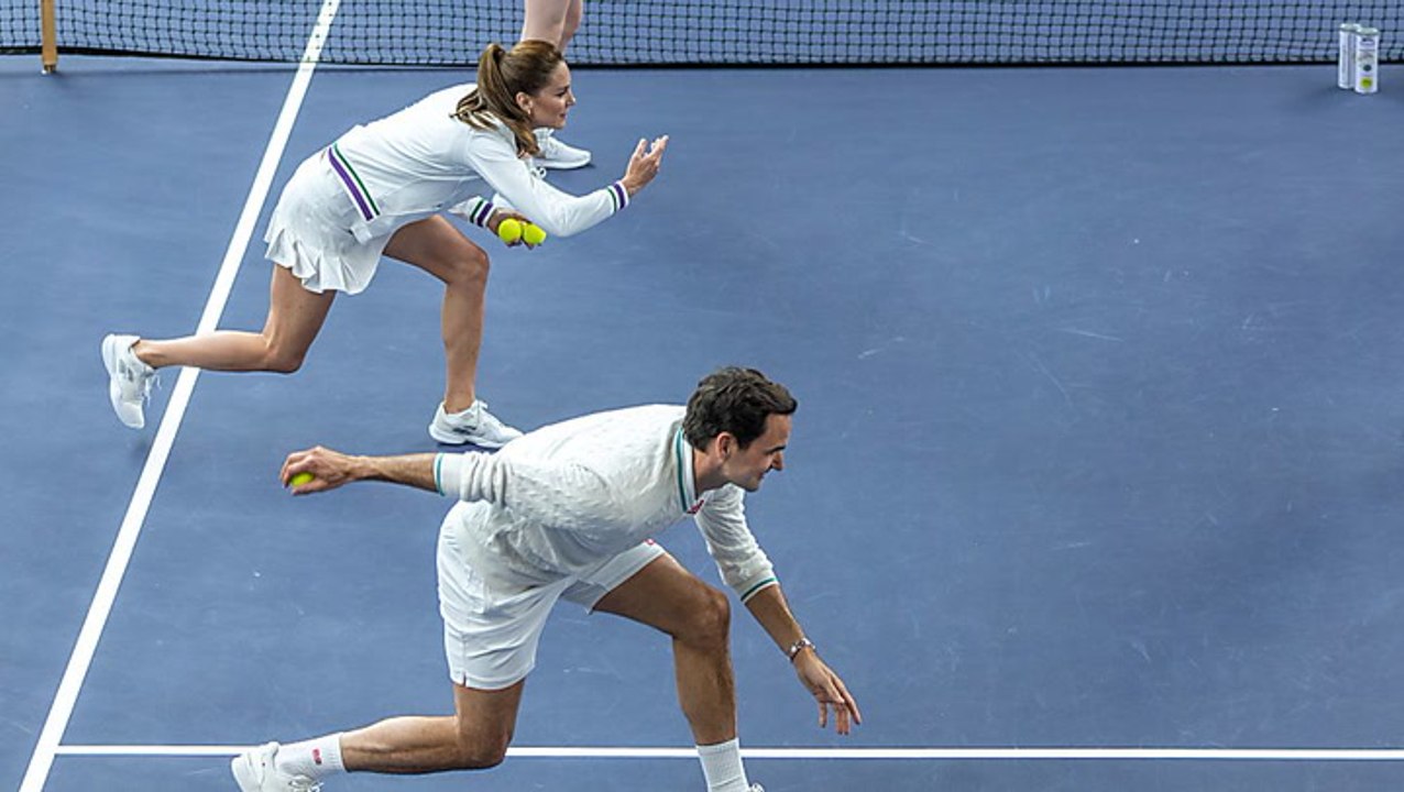 Was für Beine: Herzogin Kate zeigt sich im Minirock beim Tennis